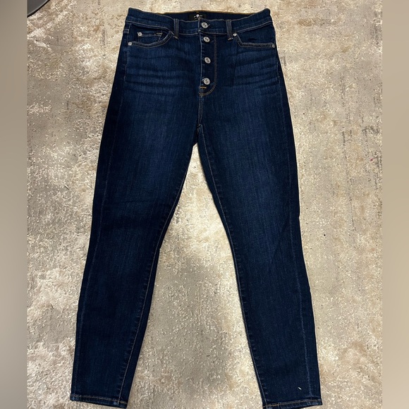 High waisted dark denim - Picture 1 of 5